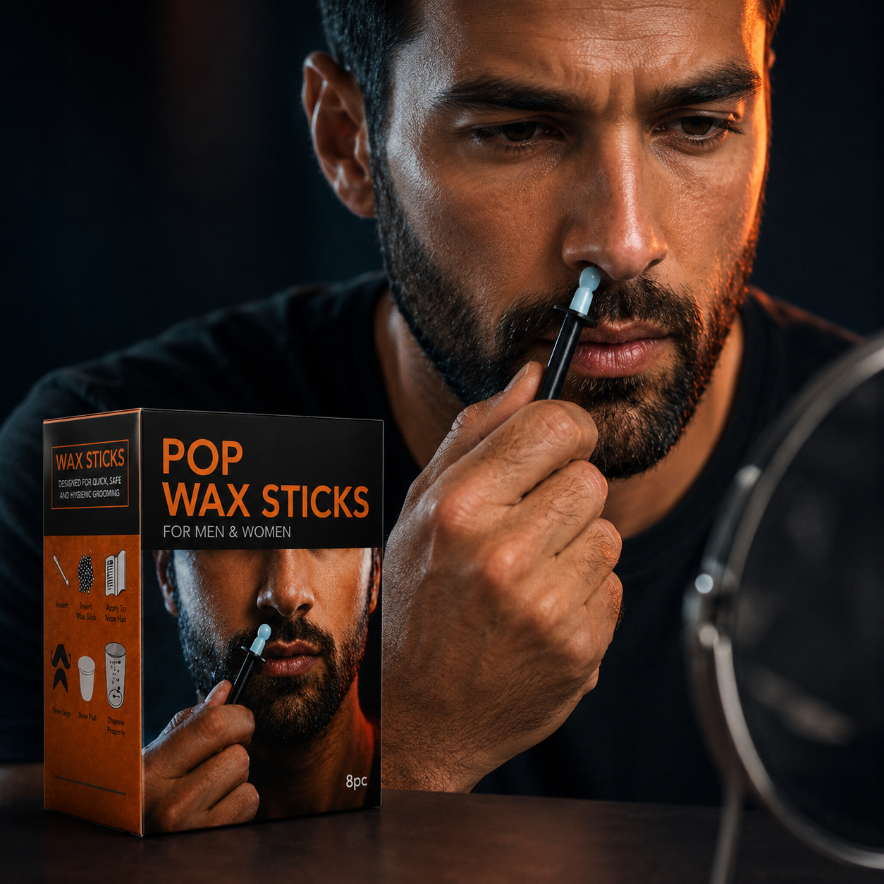 Pop Wax Sticks – Nose Hair Waxing Kit for Men & Women